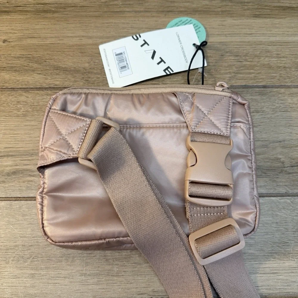 State Bags Womens Lorimer Nylon Crossbody Fanny Pack Waist Bag - Dusty Rose Pink
